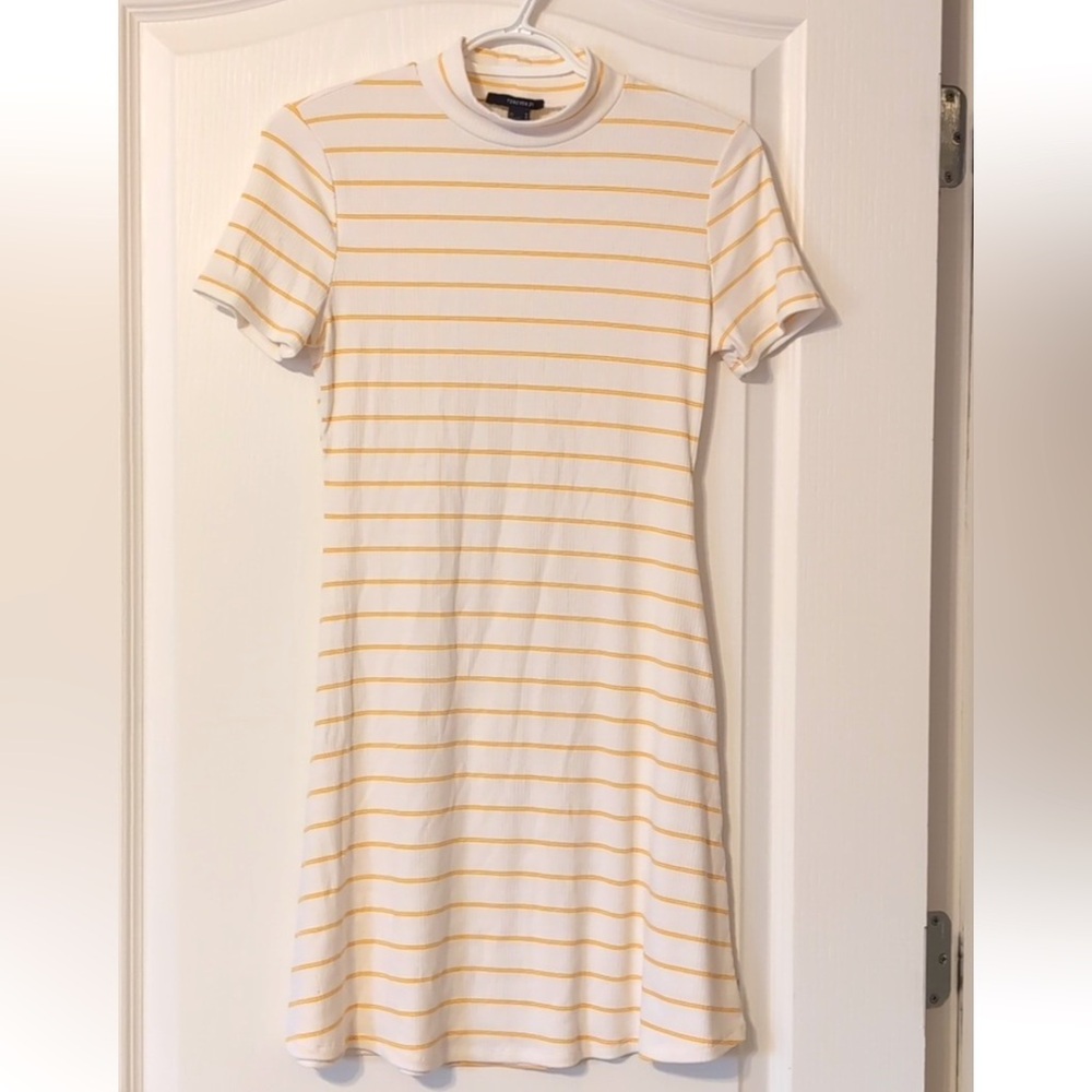 Forever 21 Yellow Striped Dress